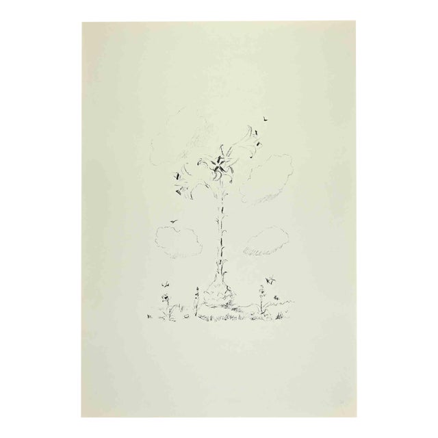 Filippo De Pisis, Lily, 1968, Lithograph For Sale