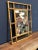 Mid-Century Modern Vintage Italian Square Bamboo Wall Mirror 1980s For Sale - Image 3 of 7