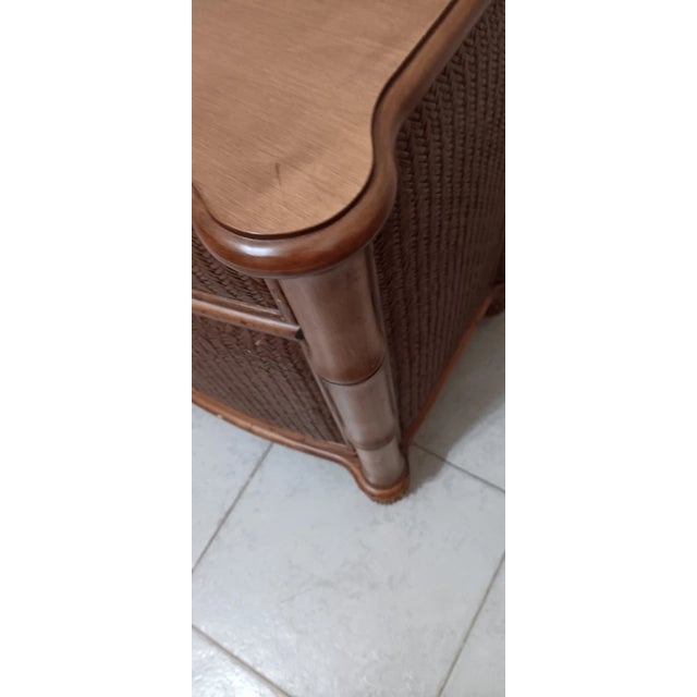 Wood 1980s Nightstand Pelican Ridge Style One Drawer and 2 Doors Set of 2 For Sale - Image 7 of 7