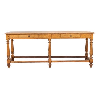 French Oak Drapers Table, 1900s For Sale