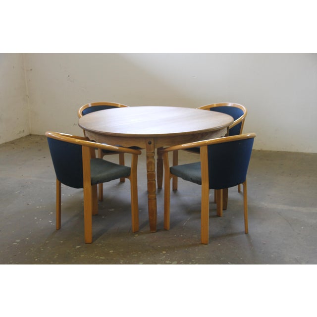 Beech Wood Dining Chairs by Rud Thygesen & Johnny Sørensen for Magnus Olesen, 1980, Set of 4 For Sale - Image 10 of 17