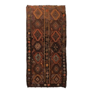 Vintage Unique Kars Kilim Rug - 5`1″ X 10`6″ For Sale