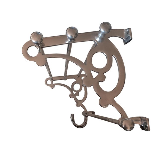 Art Nouveau Revival French Train Luggage Rack, 1970s For Sale - Image 4 of 6