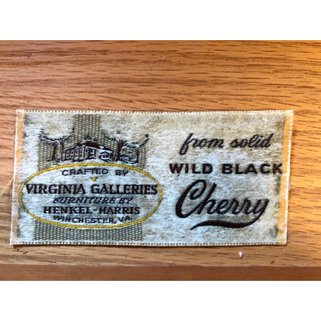 Henkel Harris 1980s Henkel Harris Allen Night Stand in Cherry For Sale - Image 4 of 10