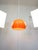 This is a very rare 45cm diameter guzzini lamp produced by gh meblo in orange colour (35cm diameter is standard, see...
