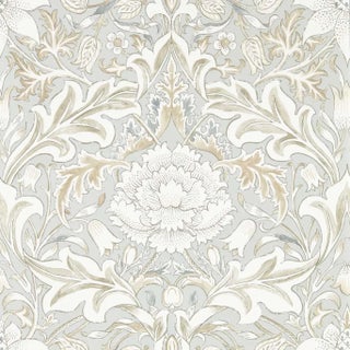 Morris & Co Simply Severn Wallpaper in Dove For Sale