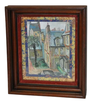 Vintage Watercolor of a Tudor Estate