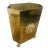 Vintage Brass Neo Classical Wastepaper Basket For Sale