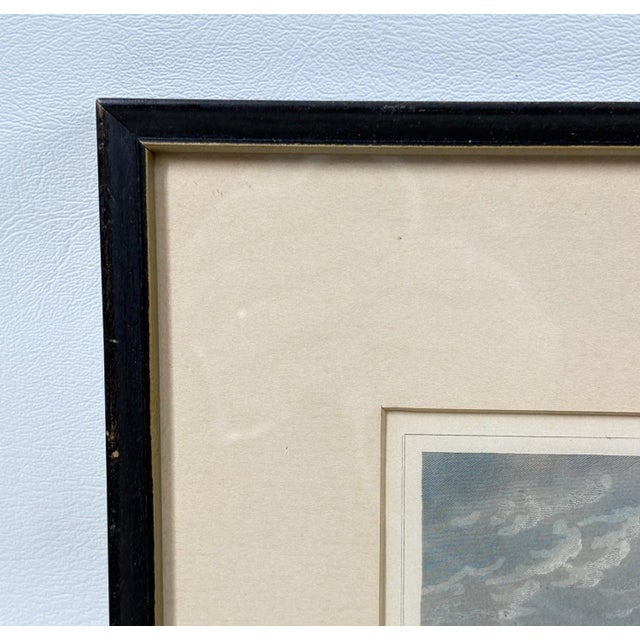 Antique Hand-Colored Steel Engraving: "Yale College & State House, New Haven, Connecticut" (C. 1831) Reproduction For Sale - Image 10 of 11