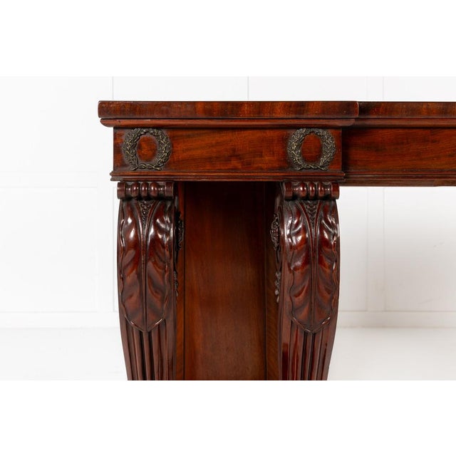 Brown 19th Century Regency English Mahogany Serving Table For Sale - Image 8 of 12