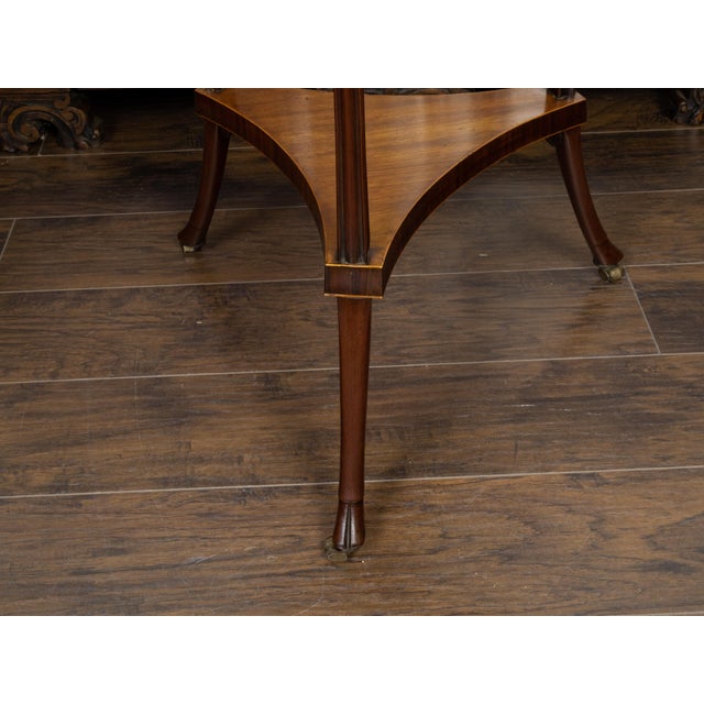 English Regency Period 1820s Mahogany Guéridon Table with Pie Crust Tray Top For Sale In Atlanta - Image 6 of 9