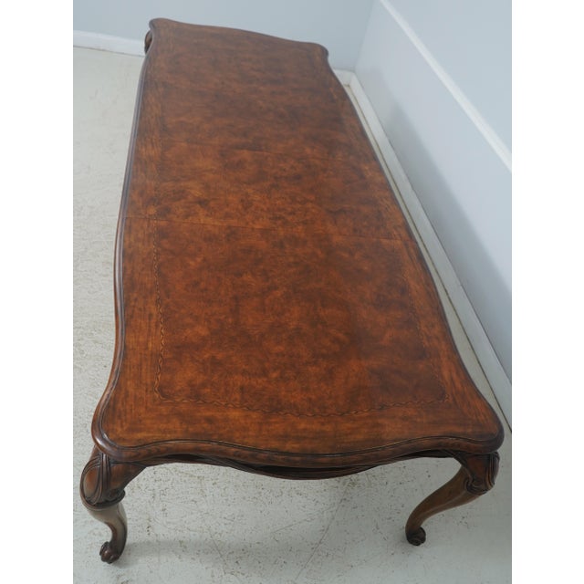 Henredon French Style Walnut Dining Room Table For Sale - Image 14 of 18