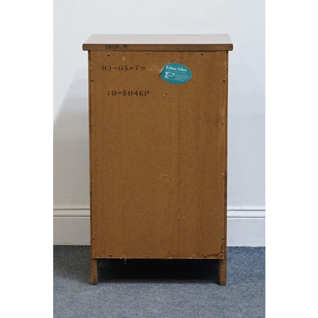Ethan Allen Heirloom Nutmeg Maple 17" Open Cabinet Nightstand 10-5046p For Sale - Image 9 of 11
