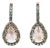 Aaa Rainbow Moonstone and Alexandrite Earrings in 14k Rose Gold | Pear 9.7x6.5mm- Set of 2 For Sale