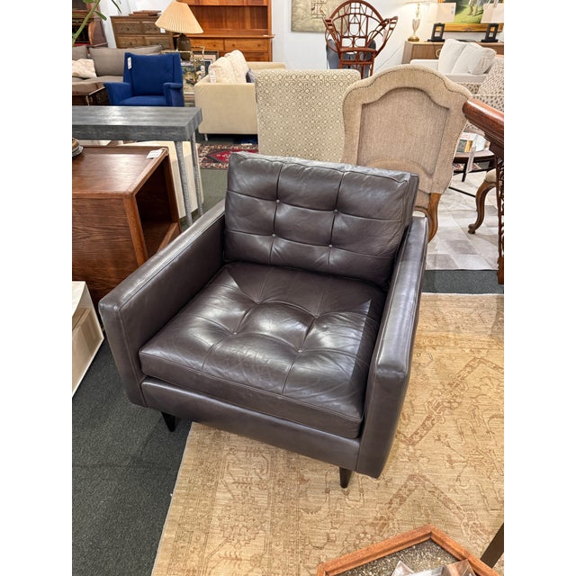 Animal Skin Crate & Barrel Petrie Chair For Sale - Image 7 of 11