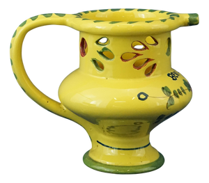 Majolica Ceramic Drink if You Can Jug Vase from Cooperativa Ceramica Imola, Italy, 1920s