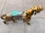 Orange Large Scale d.c. Muller for Dentzel Company Reproduction Carousel Tiger in Cast Aluminum For Sale - Image 8 of 13