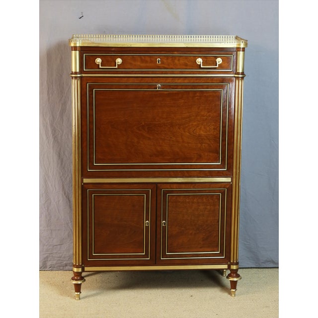 Louis XVI Mahogany Secretary For Sale - Image 15 of 15
