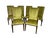 Mastercraft-Attributed Burl Wood & Brass Dining Chairs, Set of 6, 1970s For Sale