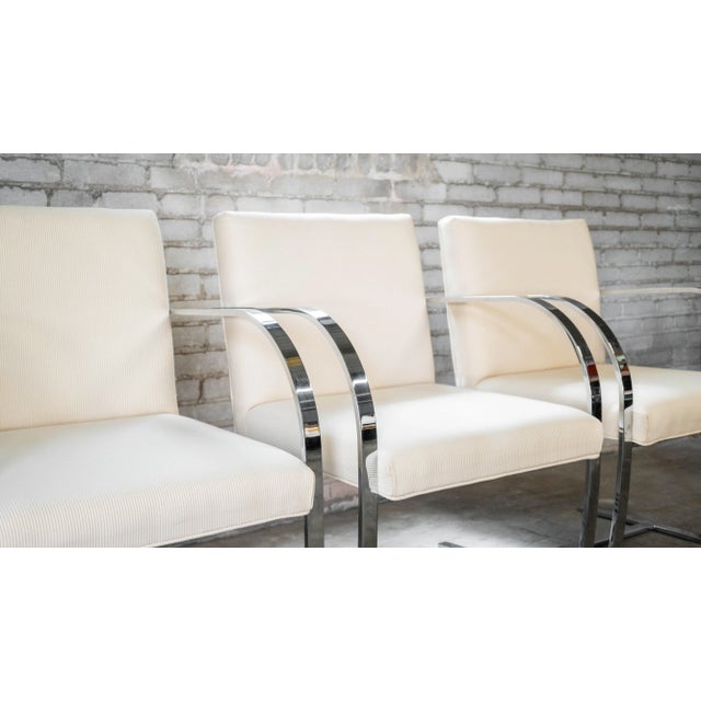 1980s Vintage Mies Van Der Rohe Attr. Brno Flat Bar Armchairs (Only 2 Left) For Sale - Image 5 of 12