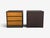 Wood Modern, Nightstands or Bedside Tables, Stained Wood, Brass, Usa, 21st C. For Sale - Image 7 of 9
