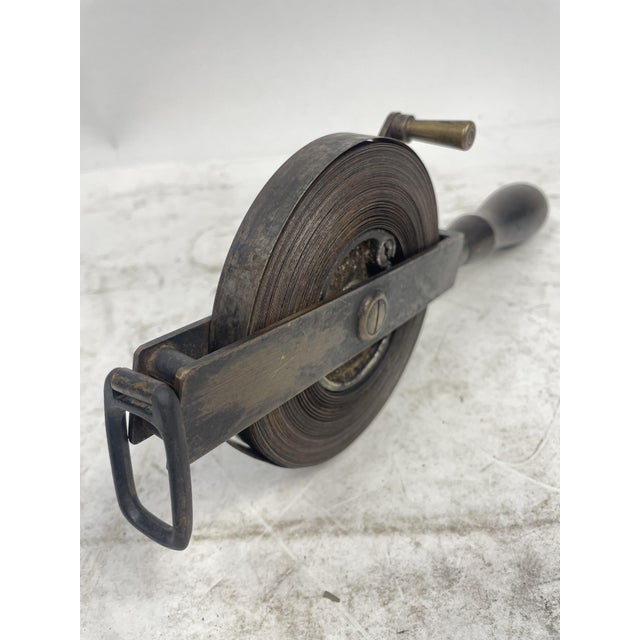 Antique Tape Measure in Metal and Brass, 1930s For Sale - Image 15 of 16
