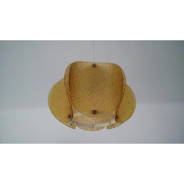 German Glass Pendant Lamp, 1970s For Sale - Image 7 of 7