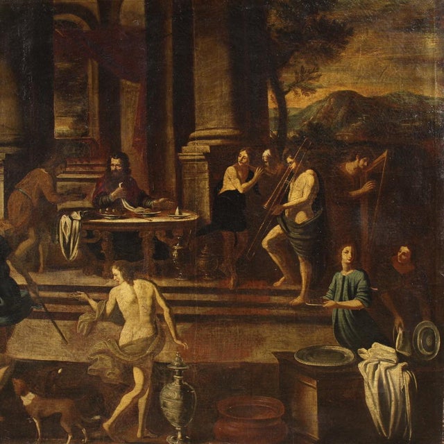 Italian Artist, Herod's Banquet, 1650, Oil on Canvas For Sale - Image 3 of 16