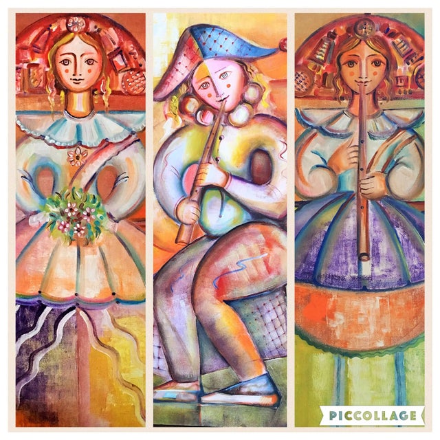 Set of Three Oil on Canvas by A. G. Marco, Spain, circa 1940 For Sale - Image 15 of 18