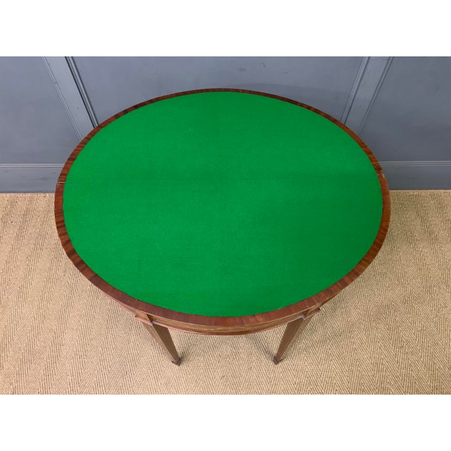 Antique Inlaid Mahogany Card Table, 1900 For Sale - Image 16 of 16