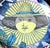 Mid-Century Modern Piero Fornasetti “12 Mesi, 12 Soli” Porcelain Coaster, June, Sun in a Straw Hat, Framed For Sale - Image 3 of 5