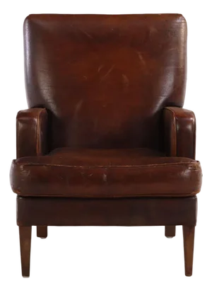 A Dutch Classic Leather Club Chair, C. 1960.