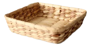 Vintage Square Woven Basket