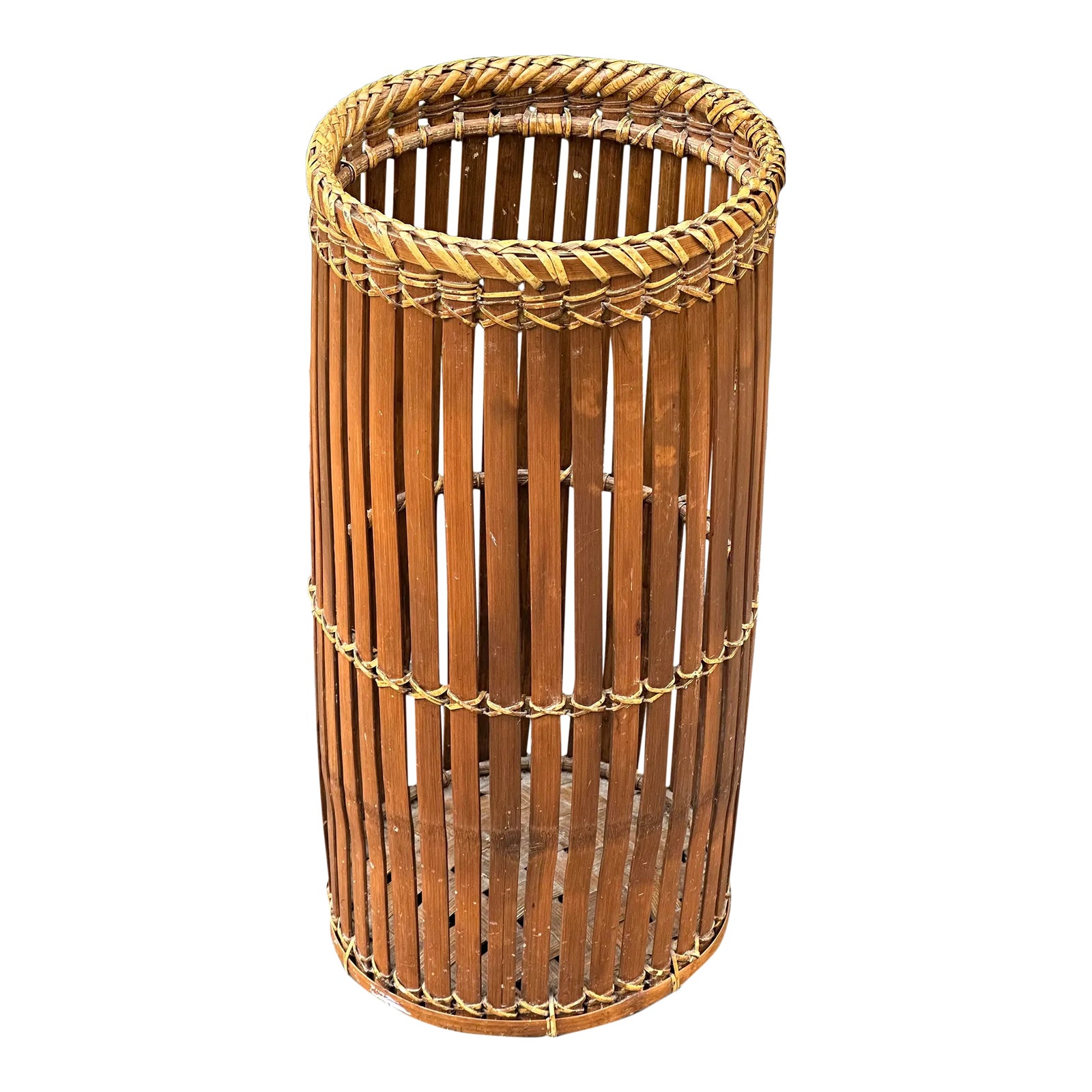 Split Bamboo Umbrella Stand Chairish