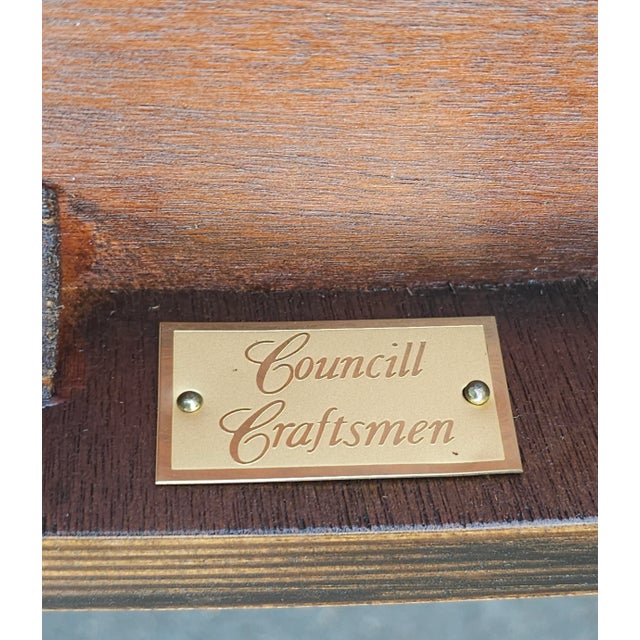 Councill Craftsmen Georgian Mahogany Tray Table With Scalloped Gallery For Sale - Image 9 of 11