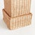 Boho Chic Charleston Rattan Pedestal Short For Sale - Image 3 of 5