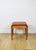 Wood Stool with Orange Brick Boucle Seat by Edmund Homa, 1970s For Sale - Image 7 of 7