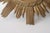 1970s Small Vintage Italian Faux Bois Gilded Sunburst Mirror For Sale - Image 5 of 7