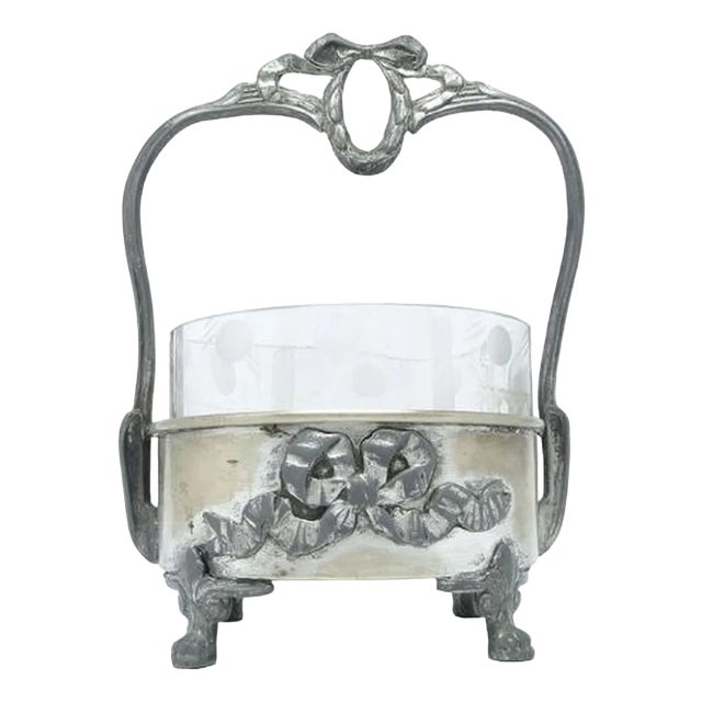 Art Nouveau Sugar Bowl, Poland, 1920s For Sale