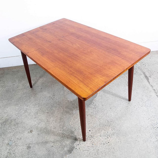 1960s Mid Century Danish Modern Dining Table Denmark Teak Wood Extension Draw Leaf Nm For Sale - Image 9 of 12