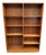 Mid Century Modern "Poul Hundevad" Teak Wood Double Bookcase For Sale