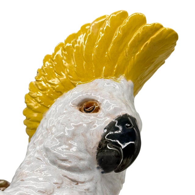 A William Brownfield Majolica Pitcher Modeled as a Cockatoo, English, Dated 1877 For Sale - Image 9 of 18