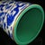 Vintage Blue & White Porcelain Dragon Brush Pot With Green Interior For Sale In Los Angeles - Image 6 of 9