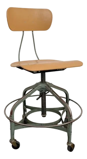 Industrial Adjustable Drafting Task Chair by Toledo Metal Furniture Co.