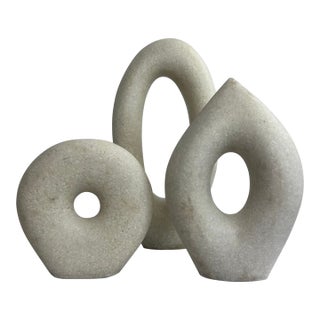 Modern and Versatile Arteriors Coco Sculptures, Set of 3 For Sale