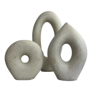 Modern and Versatile Arteriors Coco Sculptures, Set of 3