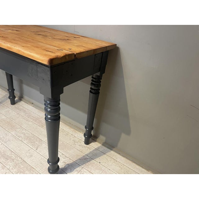 Antique Black Fir Table, 1890s For Sale - Image 11 of 18