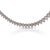 White 5 Carat Round Cut Diamond Platinum 2-Row Teardrop Tennis Necklace For Sale - Image 8 of 9