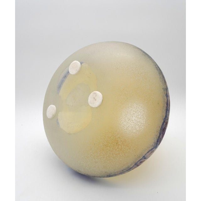 Art Glass Murano Vase in Scavo Technique by Alfredo Barbini, 1970s For Sale - Image 10 of 11