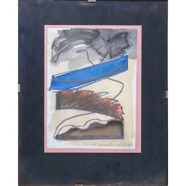 Dusk Time is an original contemporary artwork realized in 1986 by Mario Surbone. Colored mixed media (watercolor and...